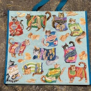 Marshalls Reusable Shopping Tote Bag Limited Edition | Playful Kittens & Cats